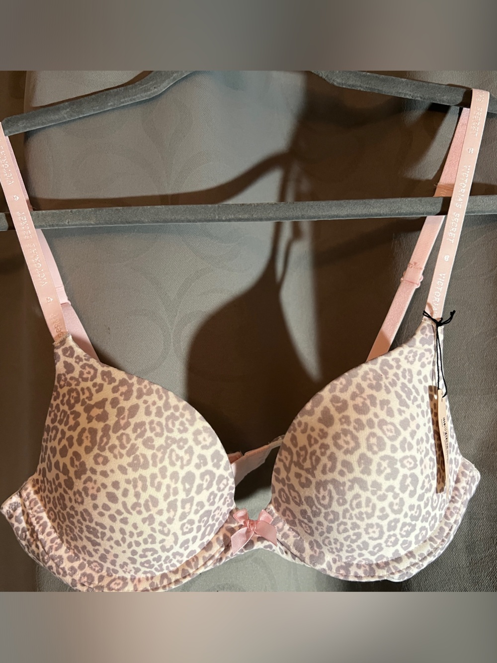 Victoria's Secret | Pink Leopard Print Push-Up Bra NWT